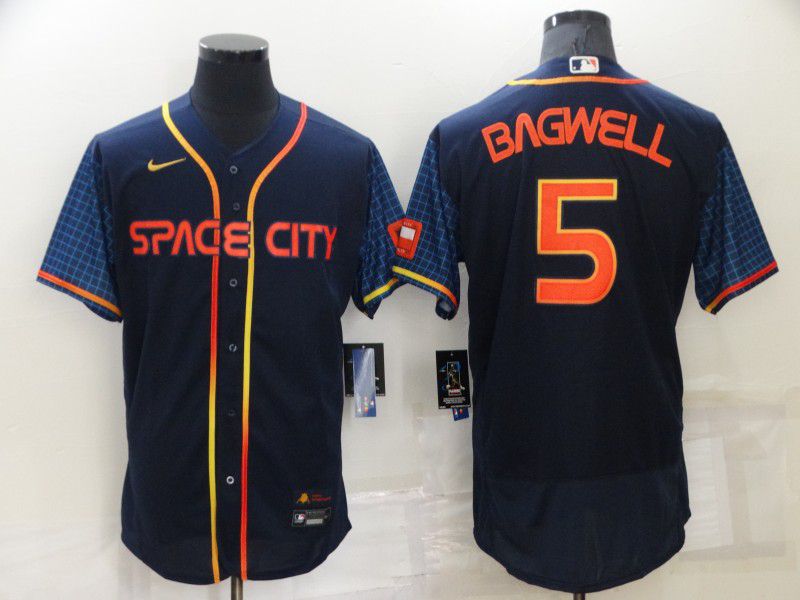 Men Houston Astros #5 Bagnell Blue City Edition Elite Nike 2022 MLB Jersey